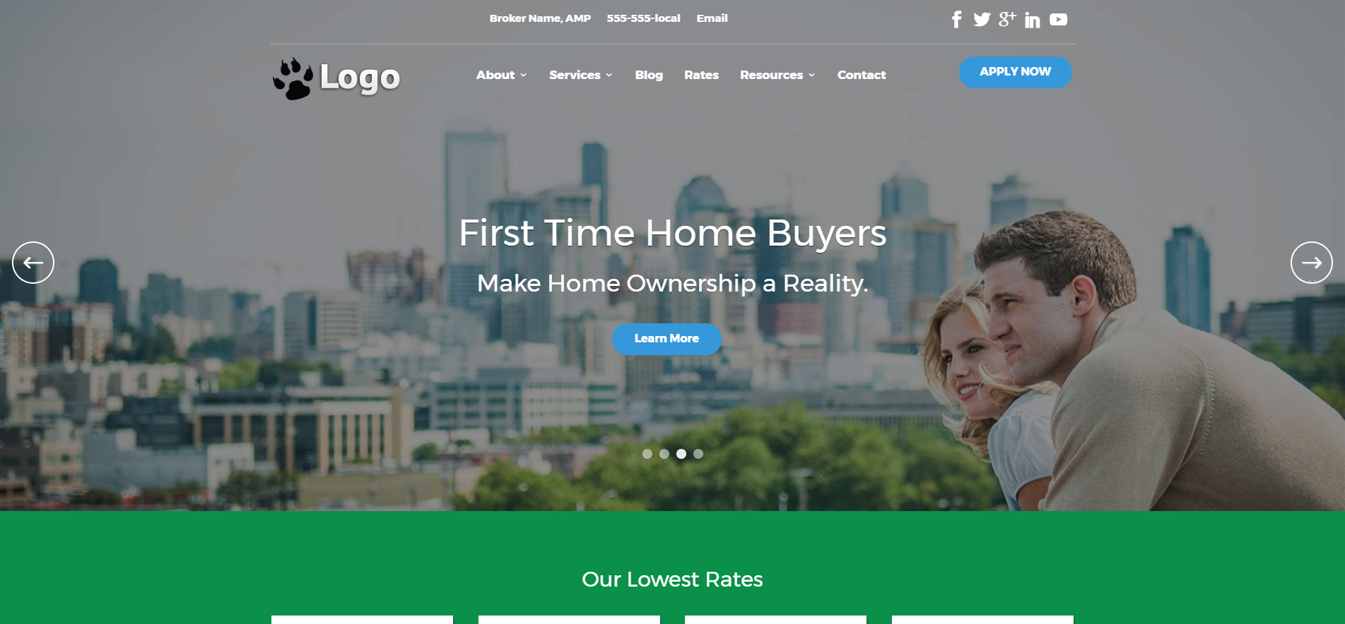 Desktop website design