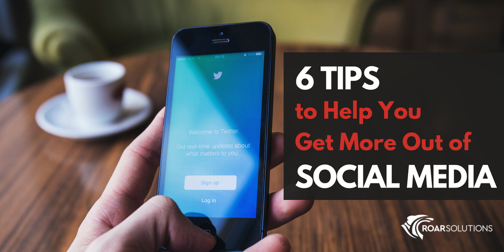 Smartphone user posts to social media