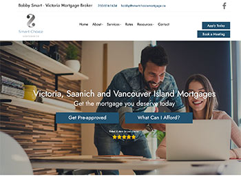New Google Rankings (SEO) Mortgage Client - smartchoicemortgage.ca - Bobby Smart - Victoria Mortgage Broker
