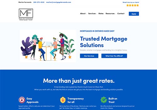 New Google Rankings Client - Marlon Fernando - Mortgage Broker in Oshawa, Pickering, Whitby and Ajax Ontario