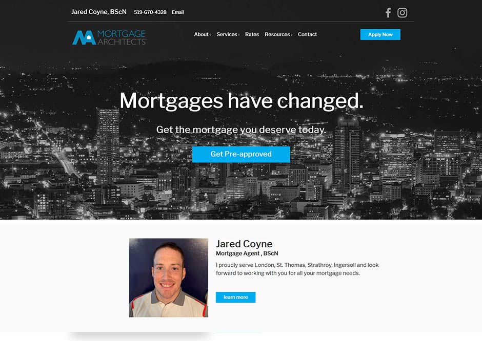 Mortgage Website Design by Roar Solutions