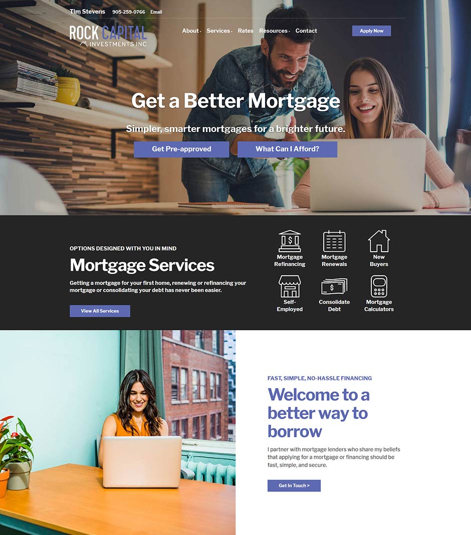 Mortgage Website Design by Roar Solutions