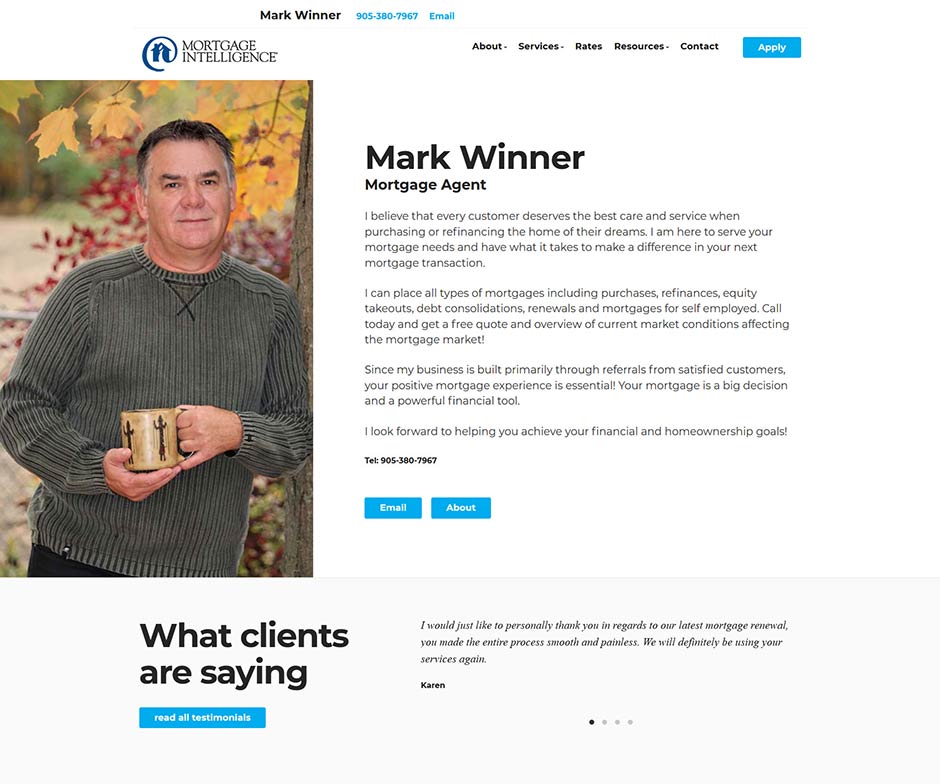 Mortgage Website Design by Roar Solutions