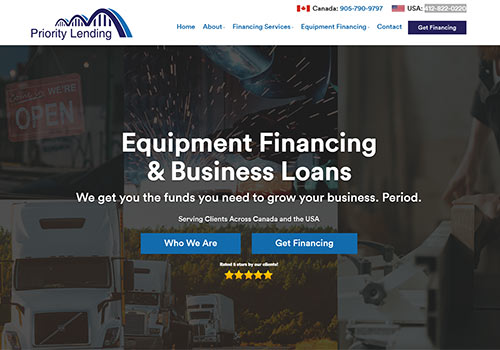 New Google Rankings Mortgage Broker Client - Priority Lending - Equipment Financing & Business Loans