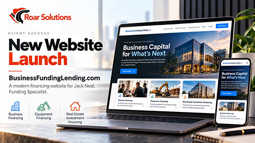 Business Funding Lending Website Launch by Roar Solutions