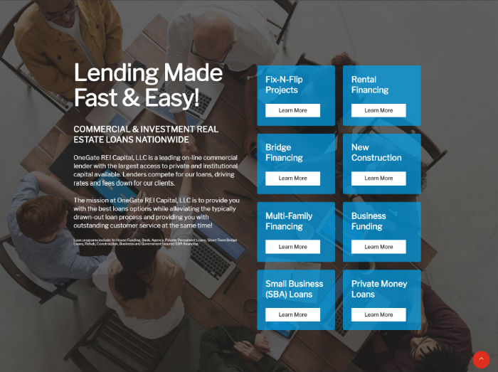 one-gate-commerical-finance-website