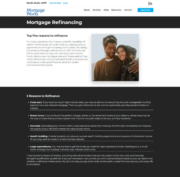 kevinsuch-mortgage-website