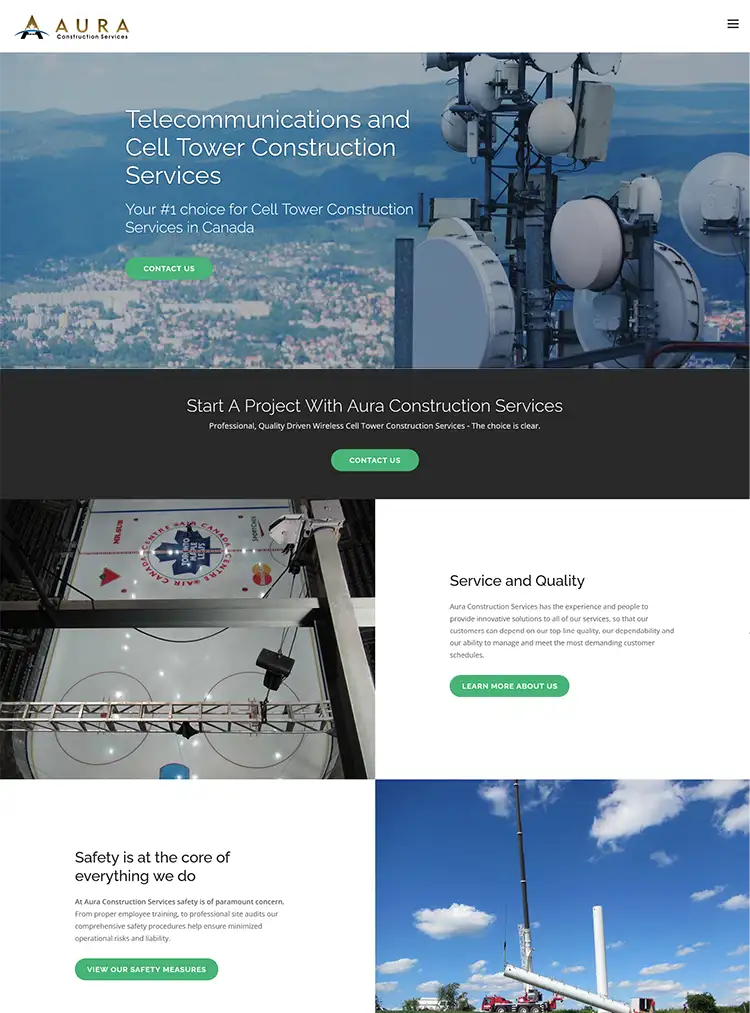 Construction website design, hosting and marketing made easy