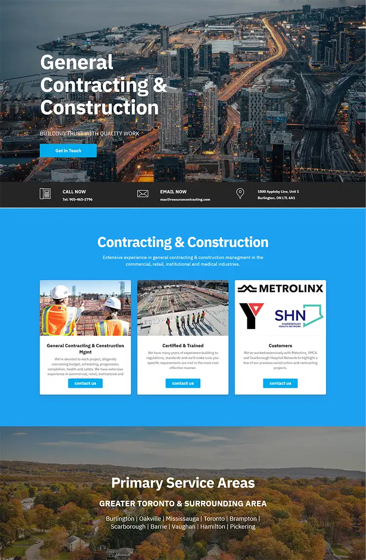 Construction website tools