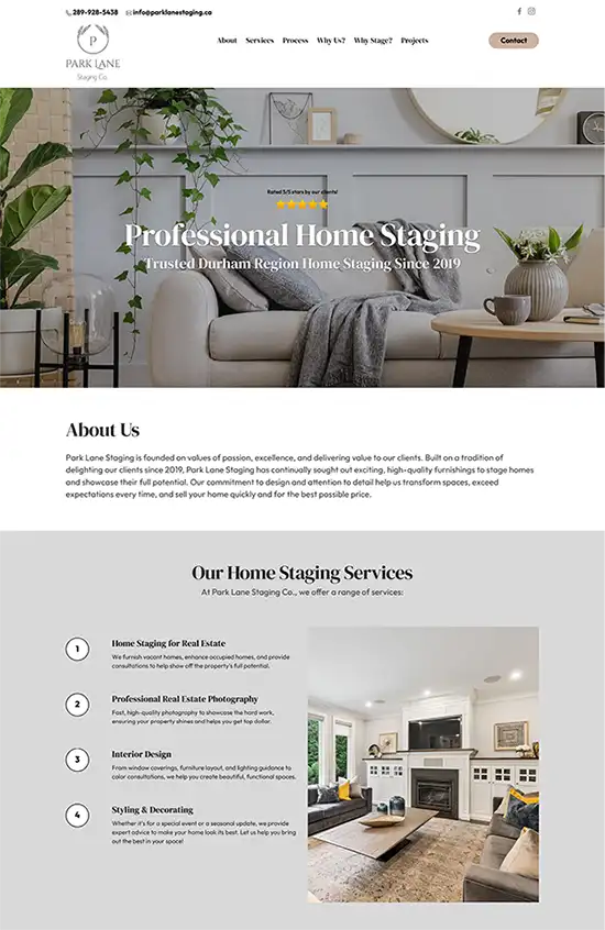 Roar Solutions Home Staging Website Design and Marketing