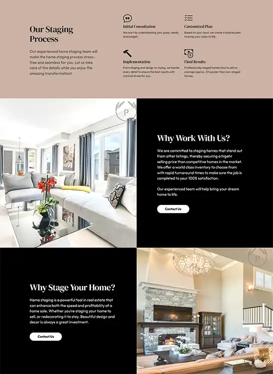 Home Staging website tools