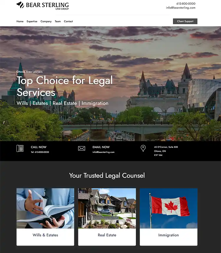 Law Firm website design, hosting and marketing made easy