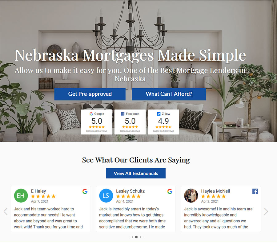 Mortgage and Real Estate Website Reviews Widgets