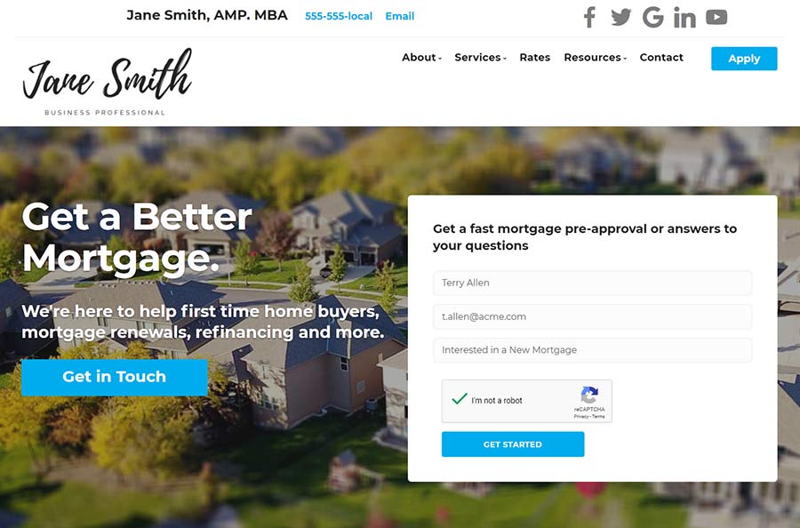 Our website help you generate leads