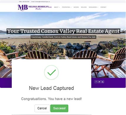Real Estate Website Lead Capture
