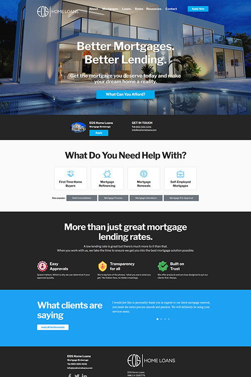 Mortgage Website Designs For Mortgage Loan Officers Across The United 