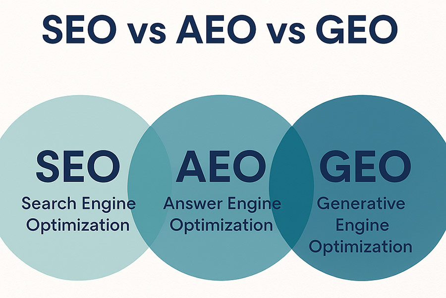 SEO vs AEO vs GEO